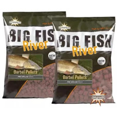 Пелетс Dynamite Baits Big Fish River Barbel Pre-Drilled 1.8кг