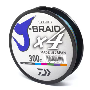 Шнур Daiwa J-Braid X4 300м Multi Color